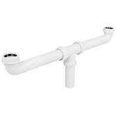 Sifon doble para fregadero 1 1/2" de polipropileno foet